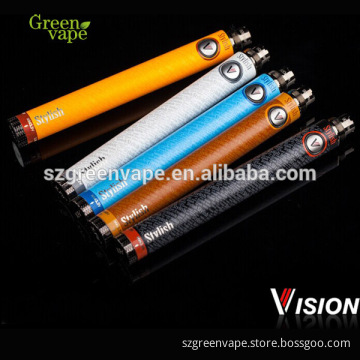 Stock shipping 2014 Original Vision new stylish battery 1300mah vision stylish adjustable voltage battery from greenvape
